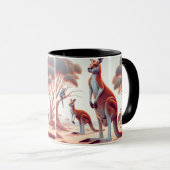 Hol dir mit unserer Kangaroo Tasse in die Morgenbr (VorderseiteRechts)