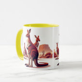 Hol dir mit unserer Kangaroo Tasse in die Morgenbr (Vorderseite Links)
