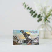 "Hol dir wie Flügel eines Adlers." Visitenkarten Visitenkarte (Stehend Vorderseite)