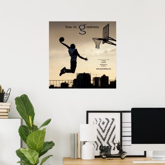 Hol dir zu Greatness (Basketball) Poster (Heimbüro)