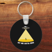 Hol mich hier raus, UFO-Alien glaubt Ali Schlüsselanhänger (Vorderseite)