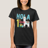 Hola 1 er Primer Grado Llama Zurück zur Schule Spa T-Shirt (Vorderseite)
