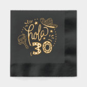 Hola 30 Hello 30 30. Geburtstag Spanisch Servietten Mit Folie (Vorderseite)