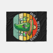 Hola Achos Funny Jalapeno Mexican Cinco De Mayo Fleecedecke (Vorderseite (Horizontal))