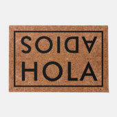 Hola Adios Spanish Welcome Coir Fußmatte (Vorderseite)