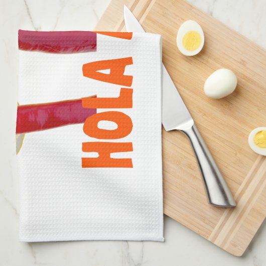 Hola Amigo Geschirrtuch (Viertel Falte)