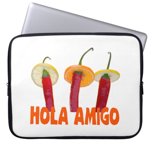 Hola Amigo Laptopschutzhülle (Vorderseite)