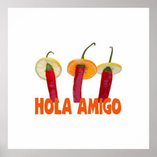 Hola Amigo Poster (Vorne)
