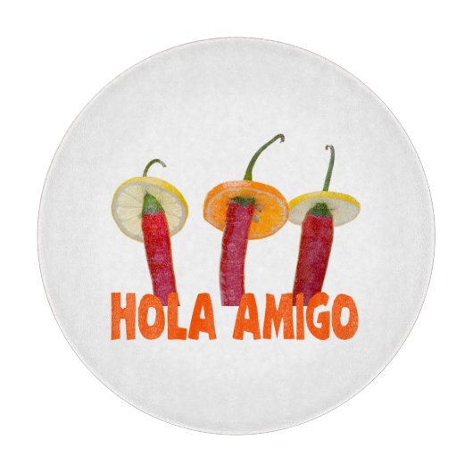 Hola Amigo Schneidebrett (Vorderseite)