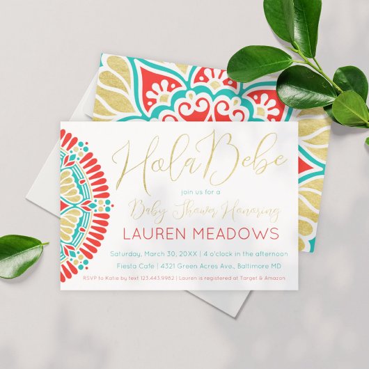 Hola Baby Fiesta Baby Shower Einladung