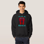 Hola Beach Vacation Summer Flip Flops 12 Hoodie (Vorne ganz)