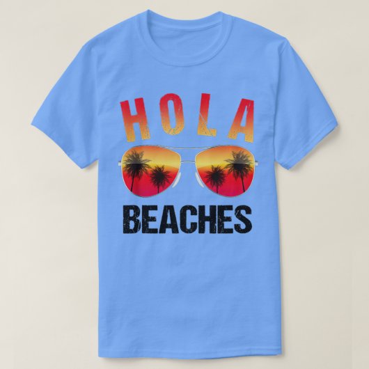 Hola Beache  Funny Beach Vacation  Summer Tank Top (Design vorne)