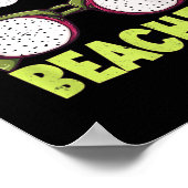 Hola Beaches Dragon Fruit Sungles Beach Vacacation Poster (Ecke)