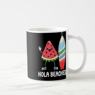 Hola Beaches Niedlich Kawaii Watermelon Surfboard Kaffeetasse