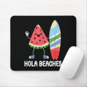 Hola Beaches Niedlich Kawaii Watermelon Surfboard Mousepad (Mit Mouse)