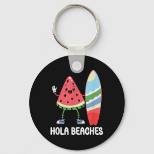 Hola Beaches Niedlich Kawaii Watermelon Surfboard  Schlüsselanhänger
