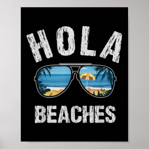 Hola Beaches Sommer Tanks für Männer Funny Vacatio Poster