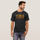 Hola Beaches Summer Break Palm Tree Beach Vacatio T-Shirt (Vorne ganz)