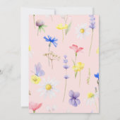 Hola Bebe Flor Invitación Spanien Einladung (Rückseite)