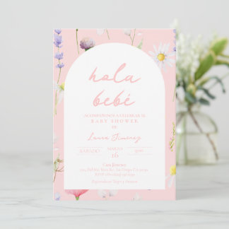 Hola Bebe Flor Invitación Spanien Einladung
