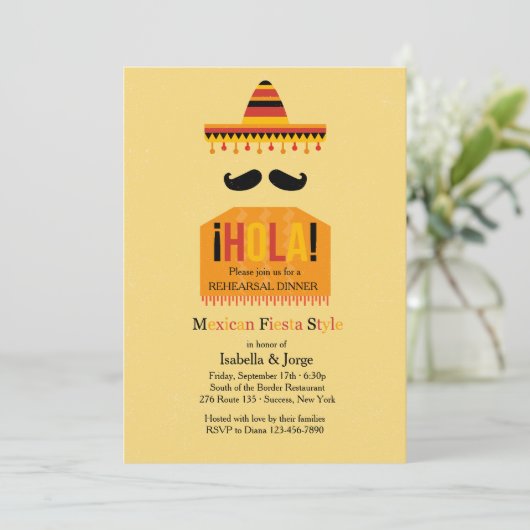 Hola Einladung (Stehend Vorderseite)