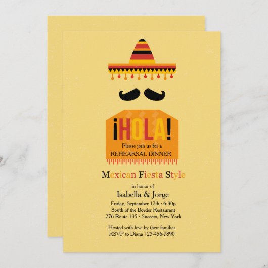 Hola Einladung (Vorne/Hinten)