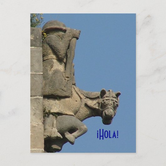 ¡Hola! - Grüße aus Barcelona Postkarte (Vorderseite)