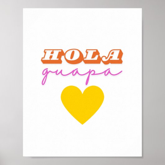 Hola Guapa Poster Print (Vorne)