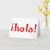 Hola Karte (Gelbe Blume)