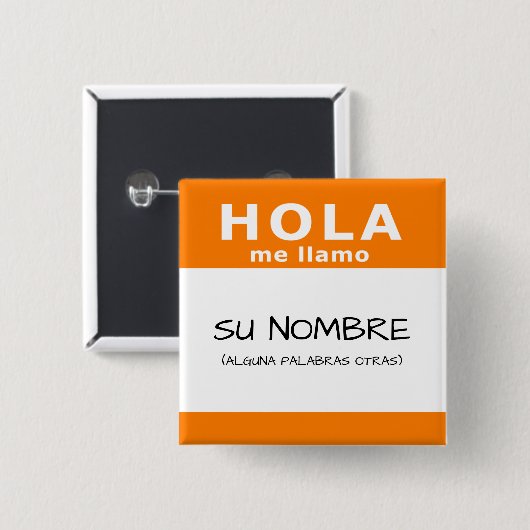 Hola me llamo button (Vorne & Hinten)