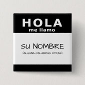 Hola me llamo button (Vorderseite)