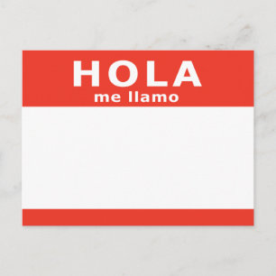 Hola me llamo postkarte