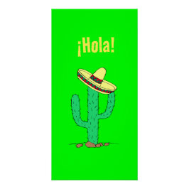 ¡Hola! Mexican Art Spanish Greetings Poster