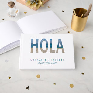 Hola Mexican Beach Tropical Hochzeit in Urlaubsort Gästebuch