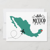 Hola Mexico Foto Wedding Save the Date (Vorderseite)