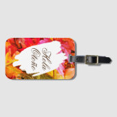 Hola Otoño Einzigartiger Herbst lässt Girly Trendy Gepäckanhänger (Vorderseite (Horizontal))