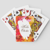 Hola Otoño Herbst Herbst Saison Trendy Chic Spielkarten (Rückseite)