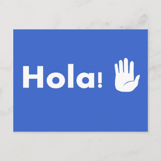 Hola Postkarte (Vorderseite)