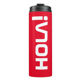 Hola! rot! thermosbecher