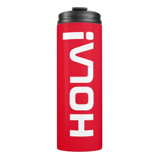 Hola! rot! thermosbecher (Vorderseite)