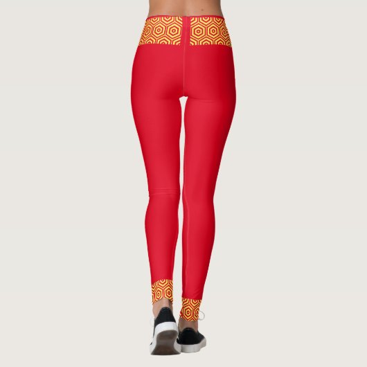Hola rot und gelb leggings (Rückseite)