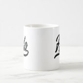 Hola Script (schwarz) Kaffeetasse (Mittel)