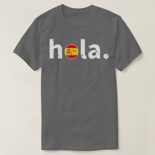 Hola Spanisch T-Shirt (Design vorne)