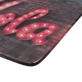 Hola Spanish Hello Neon Sign Schneidebrett (Ecke)