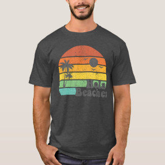 Hola Strände Retro-Strandurlaub Sommer-Zitat Frau T-Shirt
