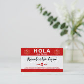 HOLA TENGO MASCOTAS EN CASA VISITENKARTE (Stehend Vorderseite)