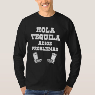 Hola Tequila Limon Lemon Party Sprichwort T-Shirt