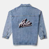 Hola-Textentwurf Jeansjacke (Rückseite)