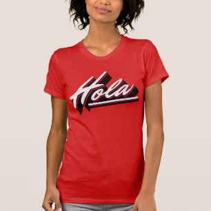Hola-Textentwurf T-Shirt