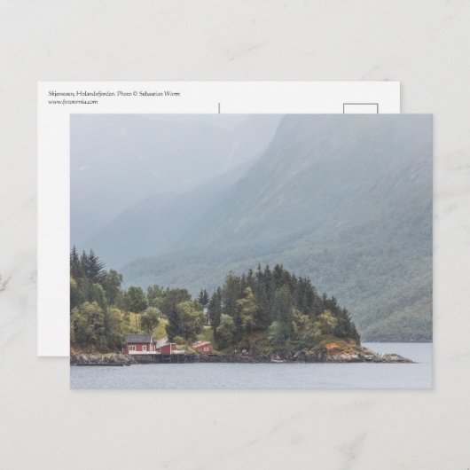 Holandsfjorden Norwegen Postkarte (Vorne/Hinten)